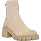 Womens Lug Sole Platform Ankle Boots Elastic Chunky Block Heel Non-Slip Combat Comfortable Chelsea Booties