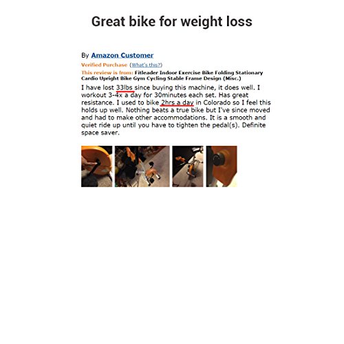Fitleader Foldable Exercise Bike Desksice Wellness Upright Bike Magnetic Indoor Bike