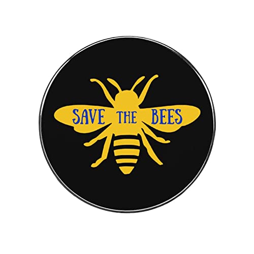 Save The Bees Fridge Sticker Round Refrigerator Decorative Cute Accessories for Home Kitchen Decor