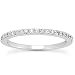 AGS Certified 1/4 Carat TW White Diamond Band in 10K White Gold