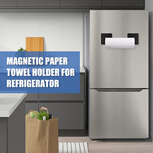 Paper Towel Holder Refrigerator Black Heavy Duty Stainless