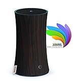 Aromacare Aromatherapy Essential Oil Diffuser 300ml, Diffusers For Essential Oils, Cool Mist Humidifier, Perfect Air Diffuser For Bedroom, Office, Yoga, Spa- Chocolate Wood Grain