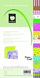 Cricut 6-Inch-by-12-Inch Cardstock Pad, Beyond Birthdays