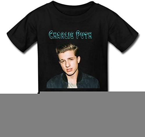 SR BIG kid's We Love Charlie Puth Tee shirt for kids Black Small