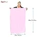 Bodi Towel Quick-Dry Lightweight Super-Absorbent Large Microfiber Towel, Pink, 130cm x 80cm