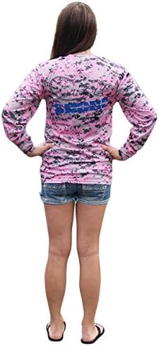 Country Shore Signature Series Pink Digital Camo UPF Long Sleeve Shirt - Large