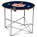 Logo Brands NCAA Auburn Tigers Round Tailgating Table – Portable with Foldable Legs, 4 Cup Holders, Powder-Coated Steel, and 27.6