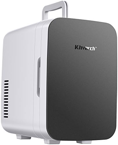 Kinverch Mini Fridge Electric Cooler and Warmer :110v AC / 12V DC Portable Thermoelectric System,For Car/Home /Kichen/Junket/Outdoor for frinds/parents/yourself (6L Silver)