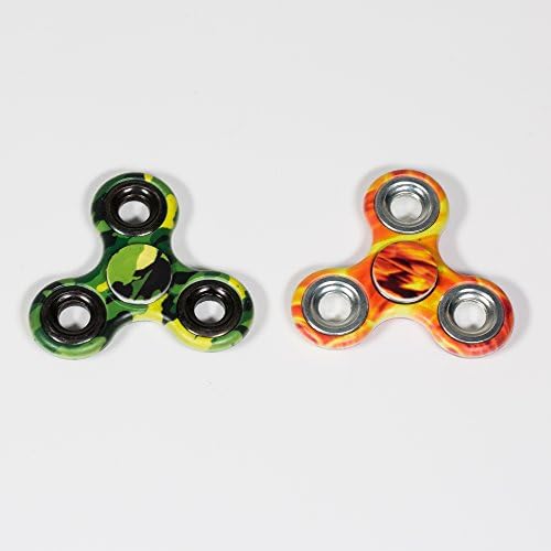 Hand Spinner Fidget New Popular Relieve Stress Plastic finger Spinner Effective for Focus and Deep Thought(Camo Yellow/Camo Green)