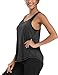 Aeuui Workout Tops for Women Mesh Racerback Tank Yoga Shirts Gym Clothes Blackthumb 2