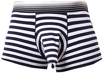 Men Striped Elephant Nose Separate Pouch Comfortable Breathable Boxer Underwear Pantie