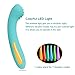 Rechargeable Powerful Dildo - 7 Functions Clitoral G spot Vibrating Massager - Body Safe Silicone and Waterproof - Help You Reach Orgasm More Often - Great Addition to Your Toy Box (Teal)