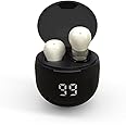 MSHUKCOE SK18 Ultra Small in-Ear Headset Wireless Invisible Smallest Bluetooth Earbuds for Sleep Comfortable with Mic and Fitable for All Type Ears Stereo Sound Earphones IPX5 Waterproof（Khaki）