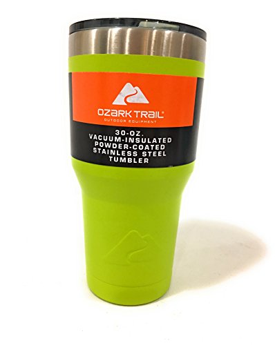 Ozark Trail 30oz Double Wall Vacuum Sealed Tumbler, Acid Green