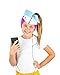CozyPhones JoJo Siwa Headphones Volume Limited with Thin Speakers & Stretch Headband & Detachable Bow & Clip. Perfect for Home, School & Travel