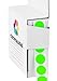 ChromaLabel 1/2 Inch Round Colored Stickers, Permanent Sticky Dots Color Coding Labels, Dot Stickers for Arts and Crafts - 1000 Colored Sticker Dots in Dispenser Box, Fluorescent Green Dot Sticker
