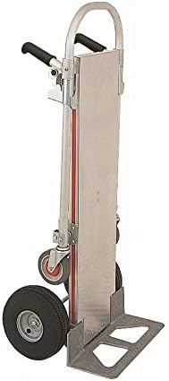 Magliner Gemini Double Grip Handle 10" Flat Free (With Solid Deckplate) Wheeler