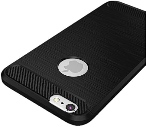 Iphone 6/6S 4.7"Inch ,Alberoo Ultra-Thin Unti-Slip Flexible Premium Slim Fit TPU Case Cover for Apple (Black Iphone 6/6S)