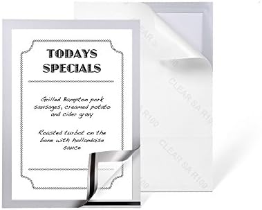 Pelltech P185505 A3 Self Adhesive Display Frame with Magnetic Closure - Silver (Pack of 5), A3 - Pack of 5 - Image 4