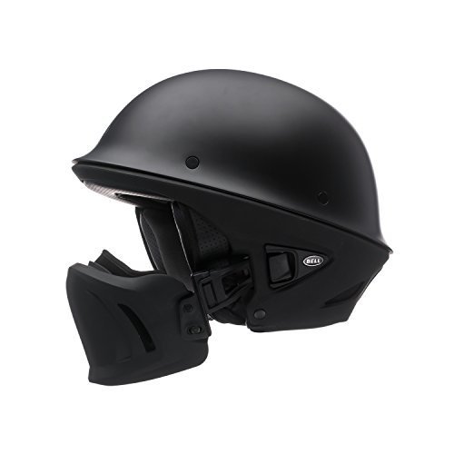 Bell Rogue Unisex-Adult Half Street Helmet (Solid Matte Black, Medium) (D.O.T.-Certified)