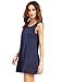 ROMWE Women's Casual T-Shirt Sleeveless Swing Dress Tunic Tank Top Dresses Navy XXL