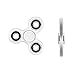 LNMBBS Hand Spinner Fidget Toy - Stress Reducer, Good for ADD, Anxiety, and Autism– Tri-spinner Fidget Toy, Best Stress Relieve, Perfect for Killing Time (White)