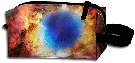 Cosmetic Bag,Helix Nebula Amazing Colorful Space Printed Cosmetic Makeup Pouch Multi-Functional Oxford Pouch Zipper Bag For Women Girl