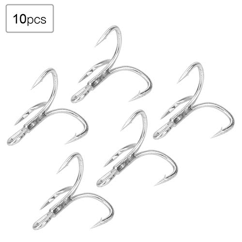 Angelhaken Robuster Karpfenhaken Angelhaken mit Augen, für Seefische(Large 1/0# (10 pcs per sale)) – Bild 3