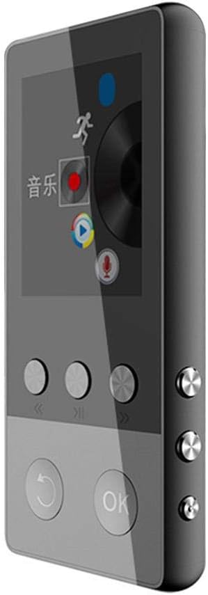 Housesczar Metal 1.8Inch Bluetooth MP3 Player Portable Audio 8GB Music Player with Built-in Speaker Support TF Card