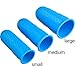 Frienda 12 Pieces Hot Glue Gun Finger Caps Silicone Finger Protectors for Hot Glue Wax Rosin Resin Honey Adhesives Scrapbooking Sewing in 3 Sizes (Blue and Red)