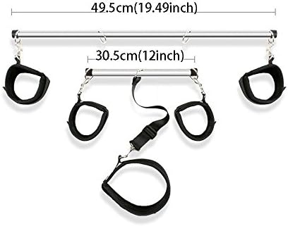 CANMIYOU Spreader Bar Position Master Thigh Exercise Adjustable DIY Kit Cuffs Restraint Sports Training aid Tools for Legs [Delivery time 3-6 Days]