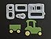 Farm Animal Cookie Cutter Set,Tractor Cookie Cutter Cake Decorating Gumpaste Fondant Mould