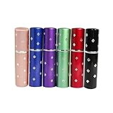 SODIAL(R) 5ML 6pcs Amazing Travel Perfume Atomizer Refillable Mini Perfume Bottle Spray Random Color