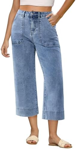 L'AGENCE Women's June Cropped Stovepipe Jeans, Palisade, Blue, 32