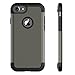 JETech Case for iPhone 8 iPhone 7 Two-Layer Slim Protective (Grey)