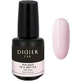 DIDIER LAB Premium Builder Gel in a Bottle - Pink Mask - Strengthens Natural Nails - LED UV Builder Gel for Nails - Hard Nail Builder for Nail Repair and Extensions 0.51 fl oz