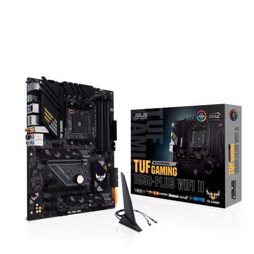 ASUS TUF Gaming B550-PLUS WiFi II AMD AM4 (3rd Gen Ryzen™) ATX Gaming Motherboard (PCIe 4.0, WiFi 6, 2,5 GB LAN, BIOS Flashback, USB 3.2 Gen 2, adress