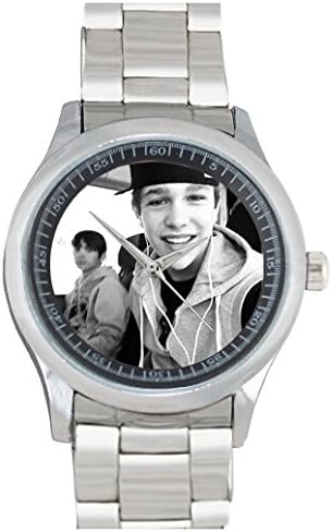 Dude Custom Austin Mahone Men's Stainless Steel Watch Sliver Metal