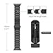 Fintie Band for Apple Watch 44mm 42mm, Premium Stainless Steel Metal Replacement Wrist Strap Bracelet Compatible with Apple Watch Series 4 3 2 1 Sport Nike+ Edition - Black