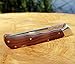 Pocket Folding Tanto Knife - 440C Mirror Polished Stainless Steel Blade - Wood Handle - Good for Camping and Rescue, Hunting and Fishing - Traditional Classic Fold Tactical Knife - Grand Way S 112
