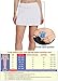 Women's Workout Active Skorts Sports Tennis Golf Skirt, White, Size Medium