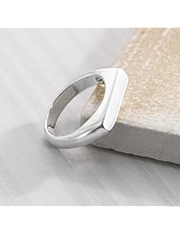 Silpada 'Big Idea' Anillo de plata de ley con parte superior plana