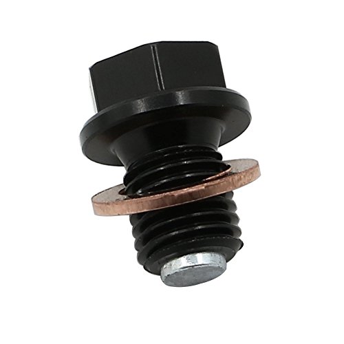 Alpha Rider M10 x P1.25mm Black CNC Billet Aluminum Frame Magnetic Oil Drain Plug Bolt For Yamaha YZ450F 2003 - 2009,2014 - 2016 | YZ450F Team Yamaha 2014 | YZ450F 50th Anniversary 2006 - Thumbnail 2