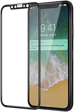 Cover Kingz Glass 9H Screen Protector Tempered Glass for Apple iPhone x 5D Curved Complete Premium Real Glass Screen Protector Screen Protector