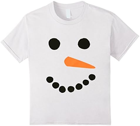 Kids Snowman Costume Christmas Matching Family T-Shirt Shirt 6 White