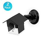 Wyze Camera Wall Mount Bracket, Weather Proof 360 Degree Protective Adjustable Indoor and Outdoor Mount Cover Case for WyzeCam 1080p Smart Camera and Spot Camera Anti-Sun Glare UV Protection (Black) ...
