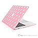 TopCase Heart-Shaped Design Pink Ultra Slim Light Weight Rubberized Hard Case Cover for Macbook Air 13