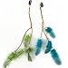 Fodattm 6PCS Lady Women Handmade Colourful Boho Hippie Hair Extensions with Feather Clip Comb Hairpin Headdress Headband DIY Accessories