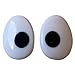 Oval Comic Button Safety Eyes for Craft Crochet Knitting Stuffed Animal Amigurumi and Doll Projects - 18mm x 14mm - 5 Pairs