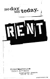 Rent Poster Broadway Theater Play 11x17